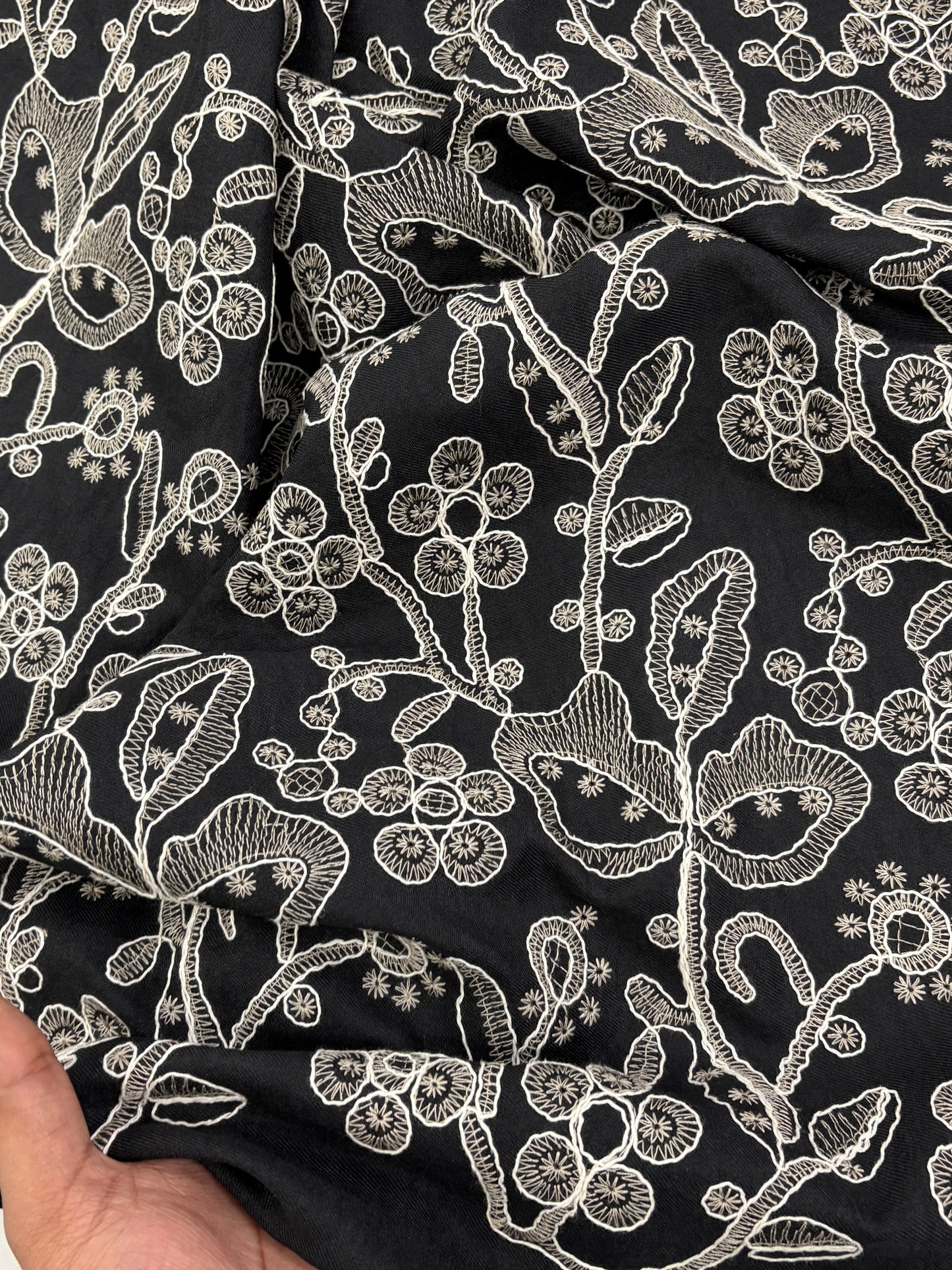 Tencel Floral Embroidery