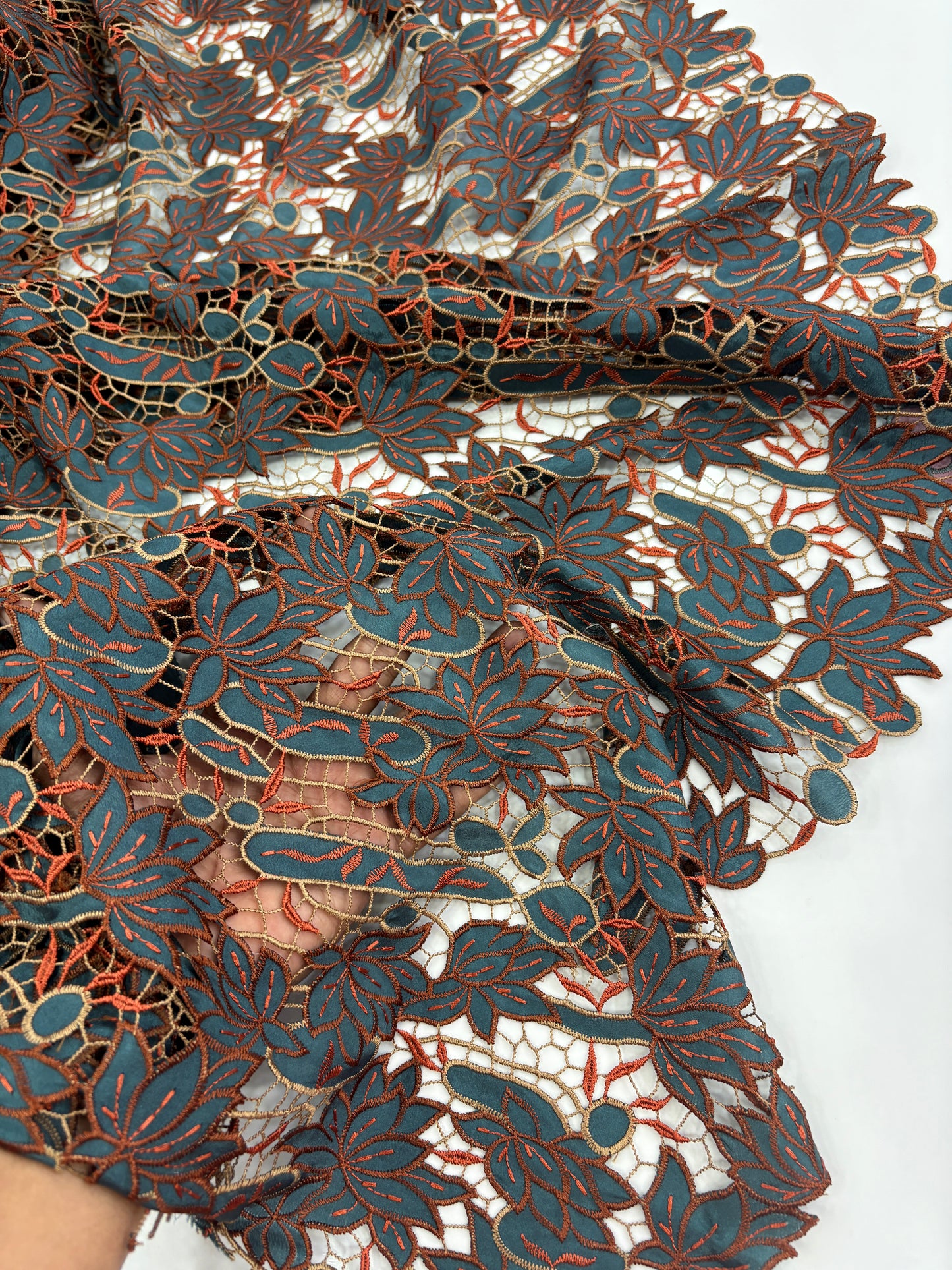 Viscose Floral Lace Fabric