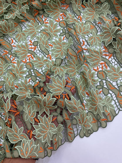 Viscose Floral Lace Fabric