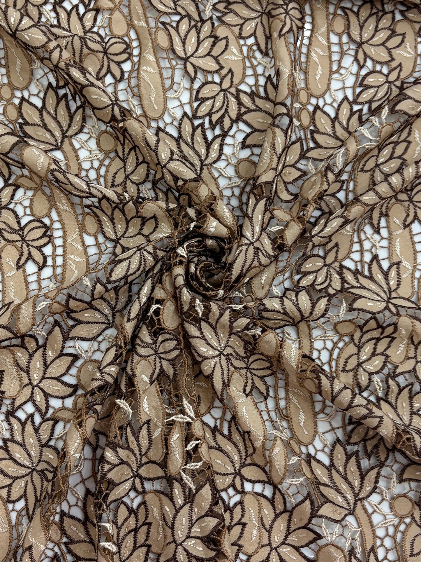 Viscose Floral Lace Fabric