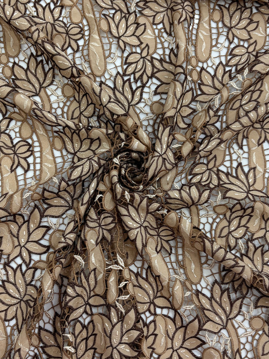 Viscose Floral Lace Fabric