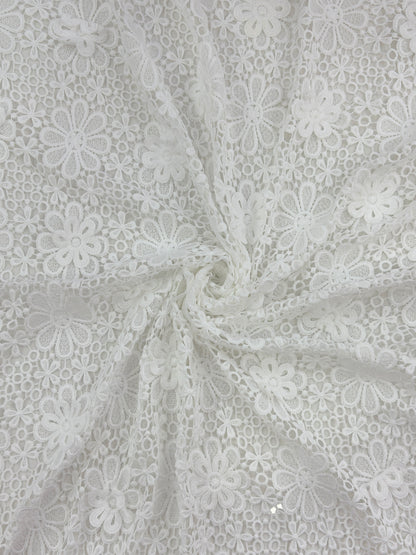 3D  Floral Lace Fabric👗