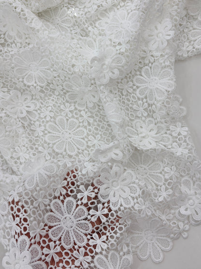 3D  Floral Lace Fabric👗