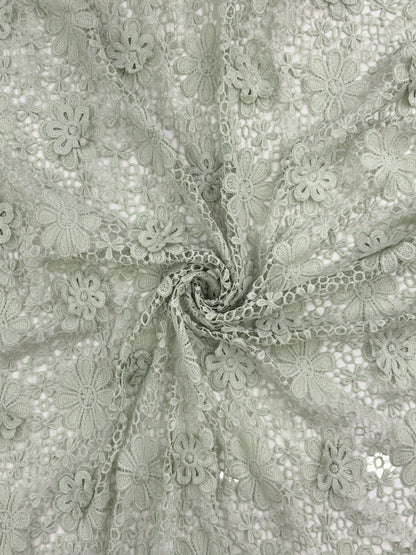 3D  Floral Lace Fabric👗