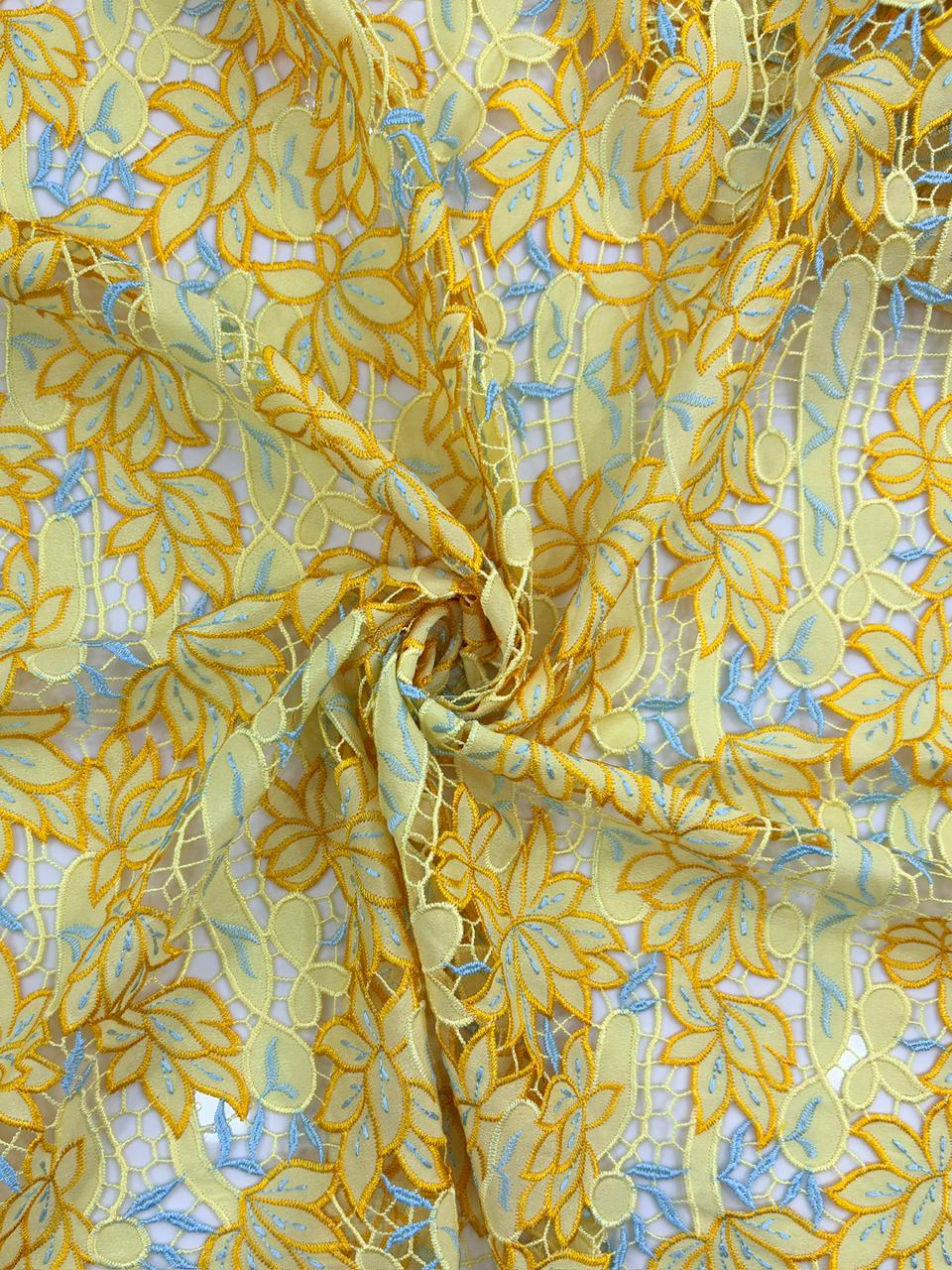 Viscose Floral Lace Fabric