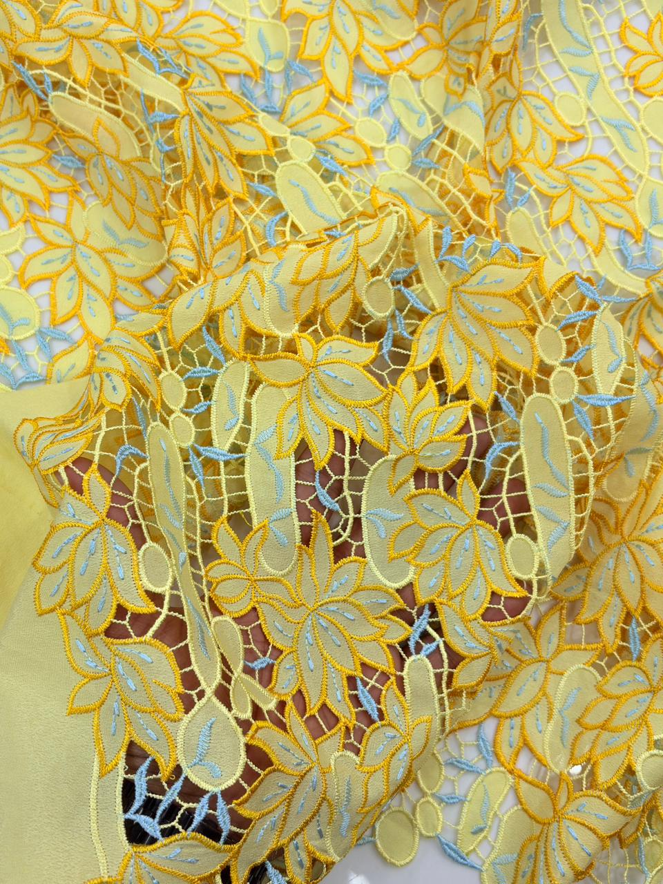 Viscose Floral Lace Fabric