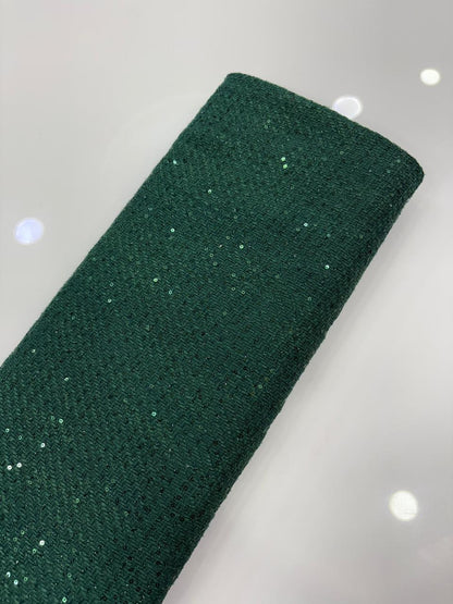 Luxury Fancy Sequin Tweed Fabric – 60" Width