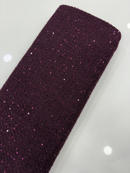 Luxury Fancy Sequin Tweed Fabric – 60" Width