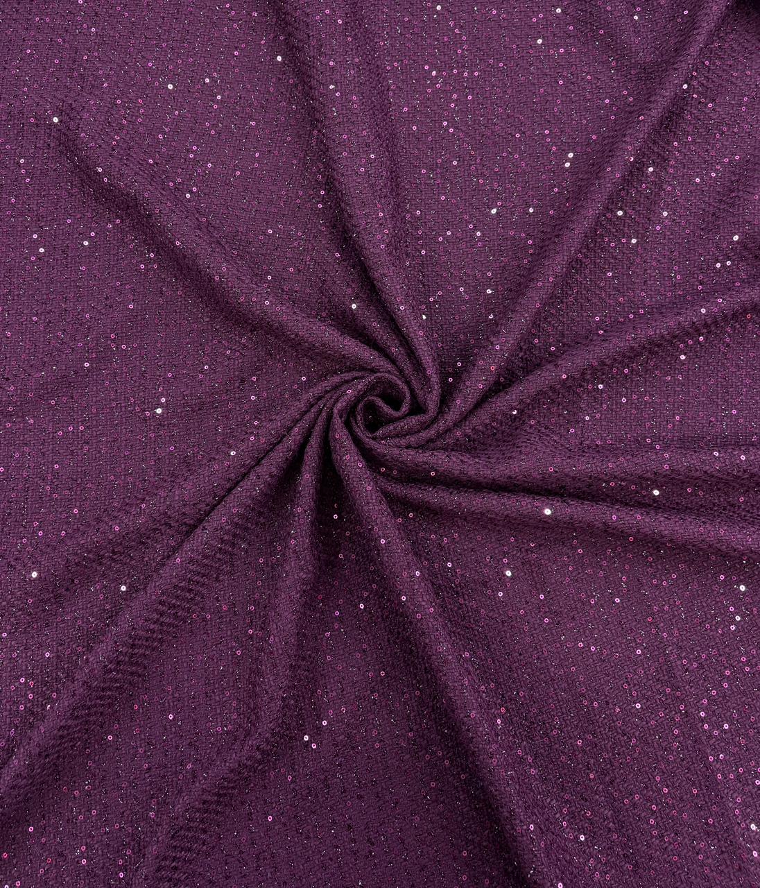 Luxury Fancy Sequin Tweed Fabric – 60" Width