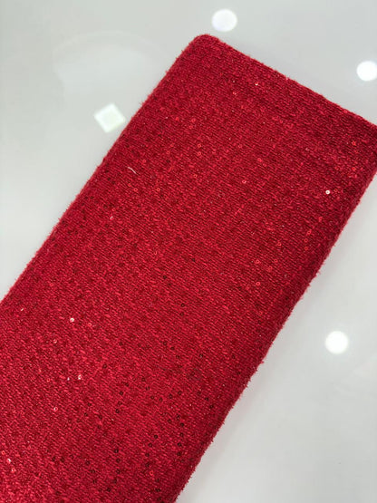 Luxury Fancy Sequin Tweed Fabric – 60" Width