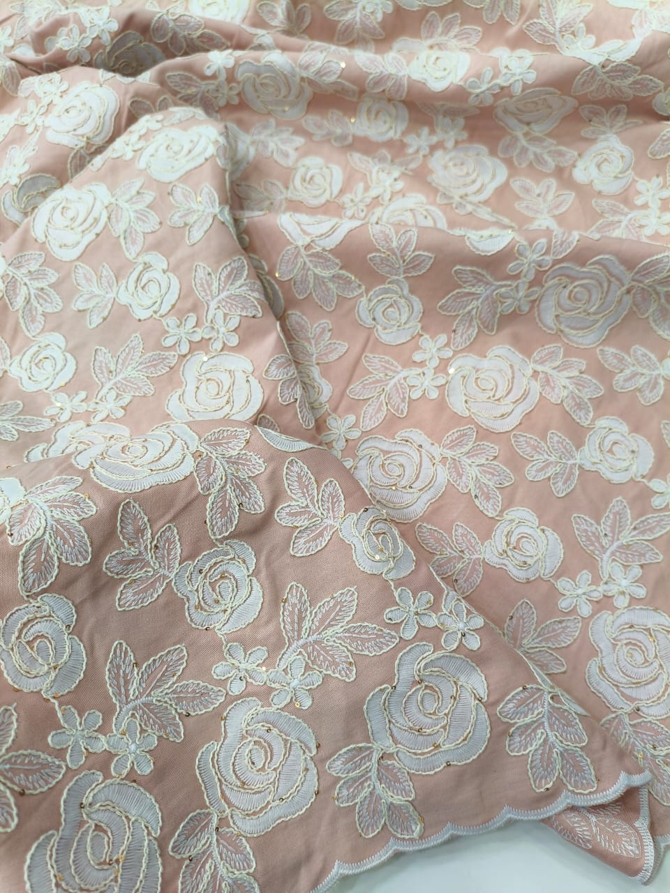 Denim with Embroidery and Cord Work