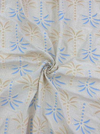 100% Cotton Embroidered Fabric – 58” Width