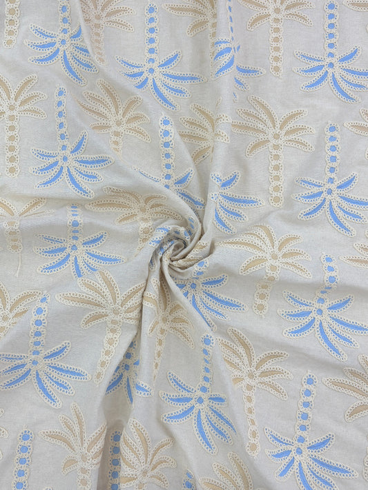 100% Cotton Embroidered Fabric – 58” Width