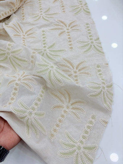 100% Cotton Embroidered Fabric – 58” Width