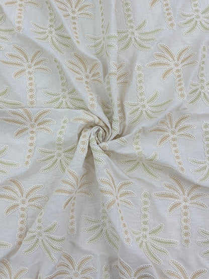 100% Cotton Embroidered Fabric – 58” Width