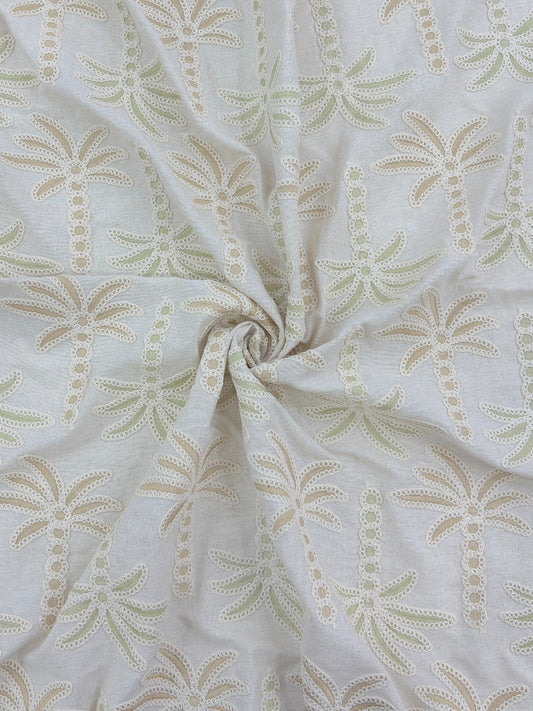 100% Cotton Embroidered Fabric – 58” Width