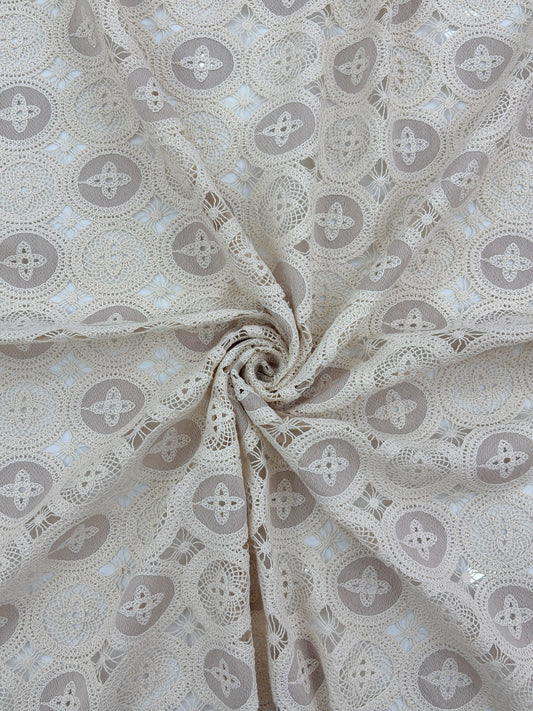 Crochet Cutwork Fabric