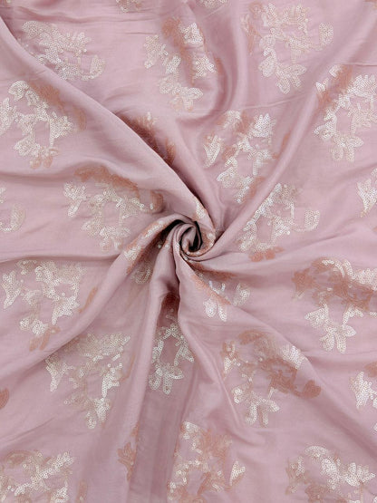 Sequin Embroidered Organza Fabric – 54” Width