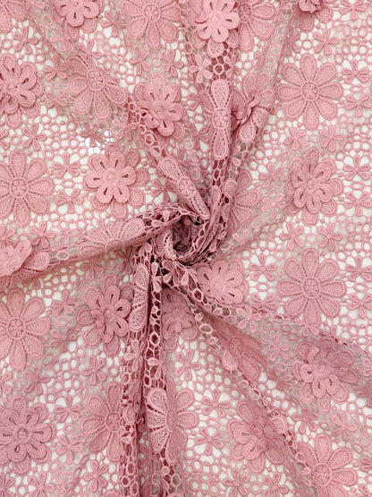 3D  Floral Lace Fabric👗