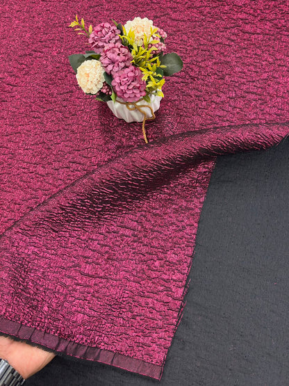 Woven Lurex Embossed Jacquard Fabric – 58” Wide