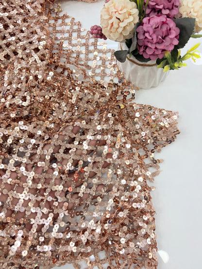 Sequin Crisscross Fabric