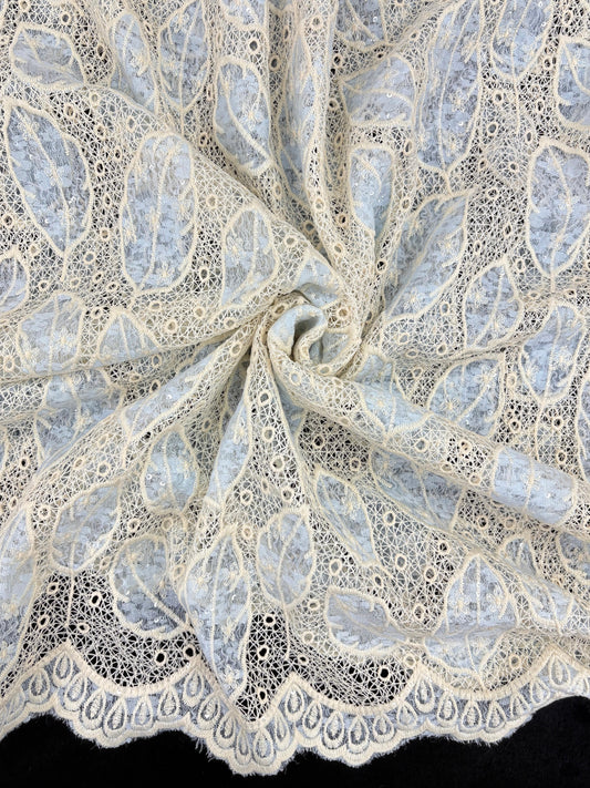Leaf Embroidery With Seqin